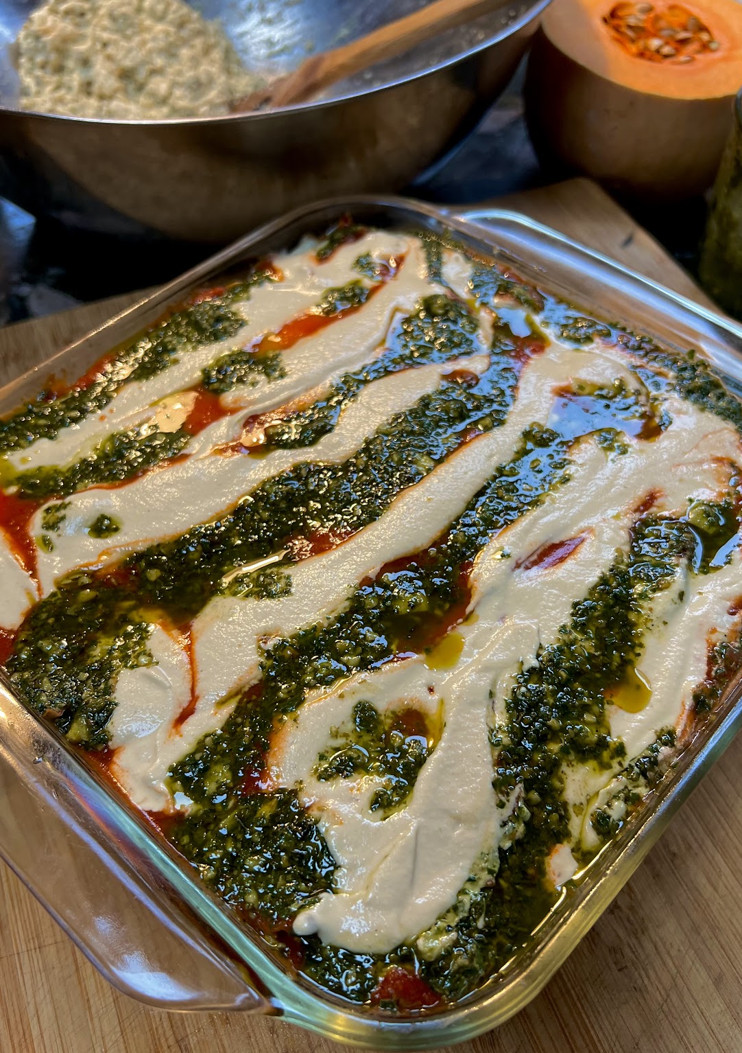 Butternut Pesto Lasagna